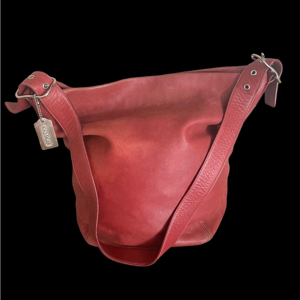 Vintage Red Coach Leather Purse